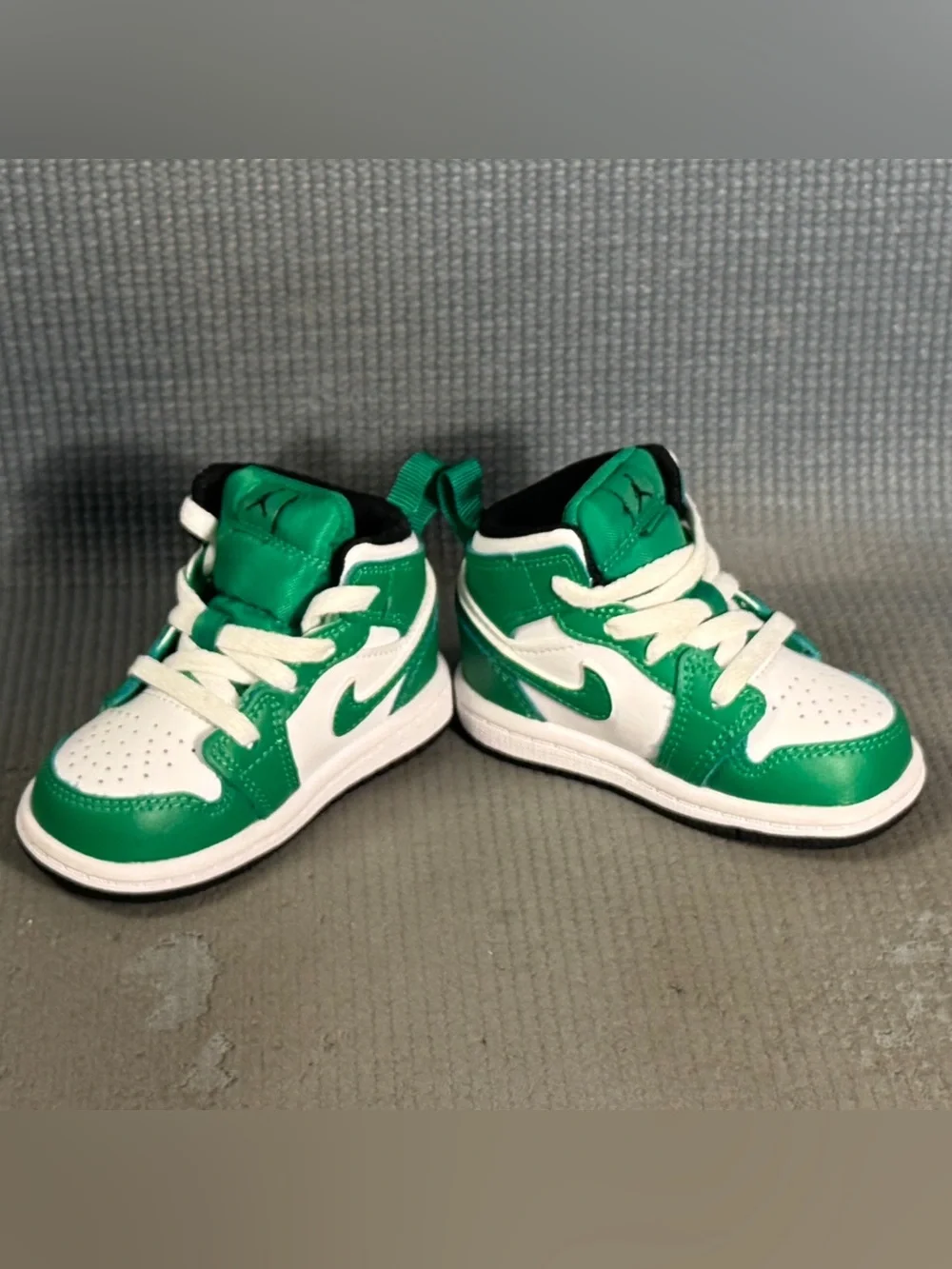 Nike Air Jordan 1 Mid Lucky Green (TD) Shoes DQ8425-301 Toddler Size 4C